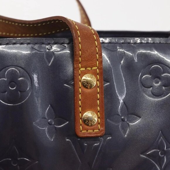 LOUIS VUITTON Monogram Vernis Reade PM Hand Bag Indigo M91335 LV Auth 144063 - Picture 11 of 15
